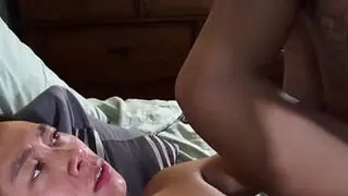 Asian twink spanked roughly while breeding with inked jock