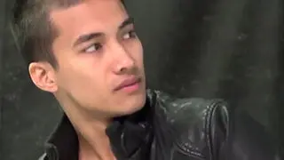 Feminine Asian jock Ken Ott toying his rock hard dick